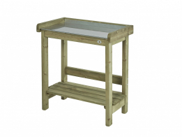 Oppottafel en moestuin en zandbak