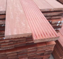 Hardhouten planken 2,8 x 14,5 cm, 1-zijde antislip, 1 zijde glad