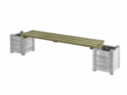 Talen bloembakzitting 180 cm voor bloembak Horst, 35 mm