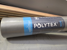 Polytex damp-open, waterdichte folie 125G 1,5 m1 breed