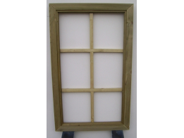 Raamkozijn C 63 x 103 cm, vast raam (2 x 3 vaks) (op bestelling)