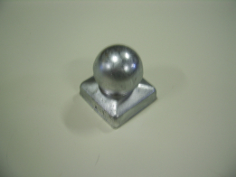 Ornament bol 7 x 7 cm verzinkt