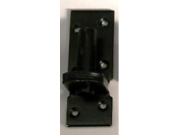 Plaatduim 16 mm zwart