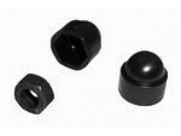 Rustica zwart kunststof afdekkapje M8