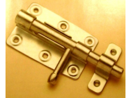 Grendel rond 100 mm wit (universeelgrendel)