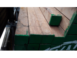 Hardhout palen 7,0 x 7,0 cm ruw