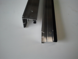 Aluminium daktrim t.b.v. EPDM 60 x 55 mm / 250 cm lang
